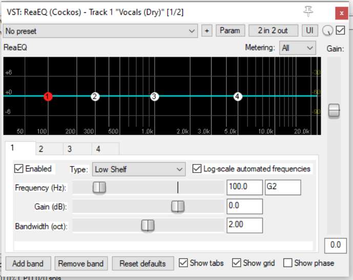 ReaEQ screenshot
