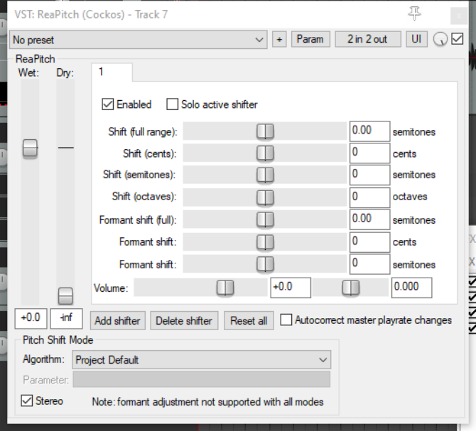 ReaPitch screenshot