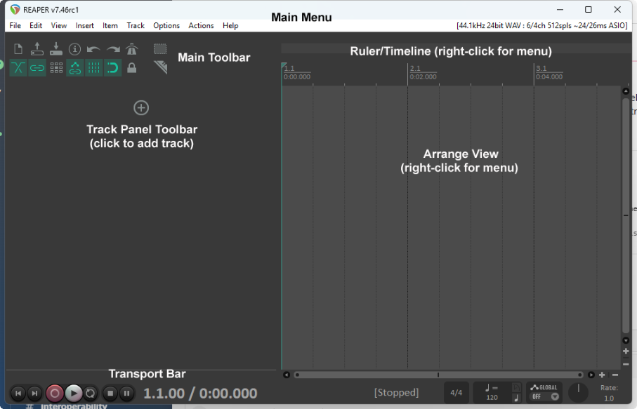 The REAPER Screen screenshot