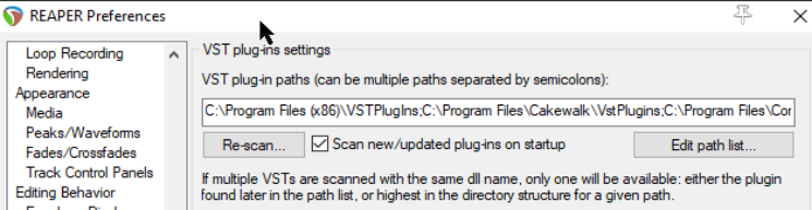 VST, CLAP and LV2 Plug-ins screenshot