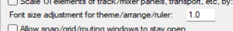 Adjusting Font Size screenshot