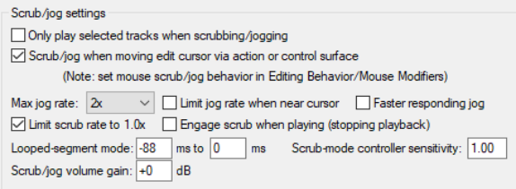 Audio Jogging and Scrubbing screenshot