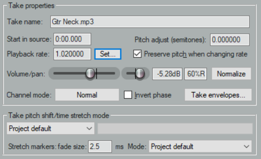Time Stretching screenshot