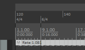 Time Signature/Tempo Changes and Markers screenshot