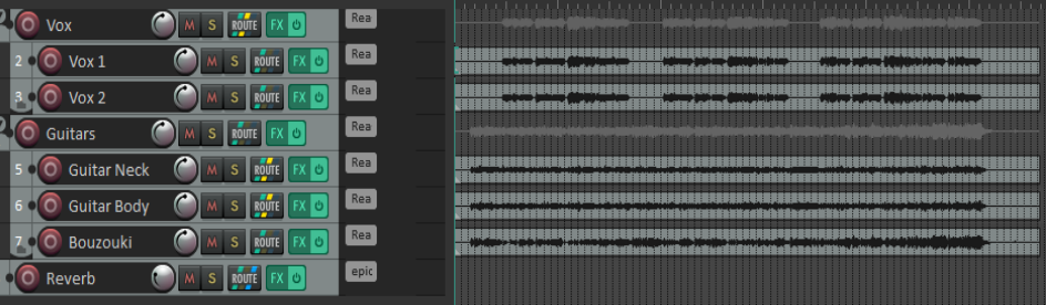 Managing Parent/Child Tracks screenshot