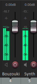 Working with Sends in the Mixer screenshot