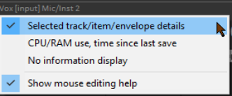 Track Control Panel and Menu Bar Help screenshot