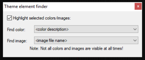 The Theme Development Tweaker screenshot