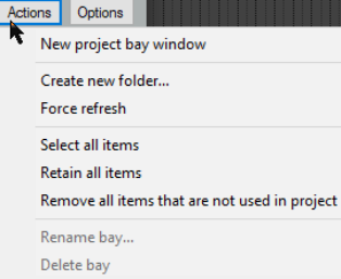The Project Media/FX Bay screenshot