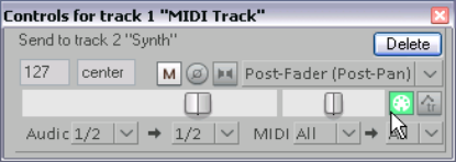 Controlling MIDI Data Sends screenshot