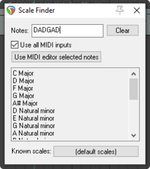The Scale Finder screenshot