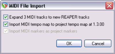 XML Import screenshot
