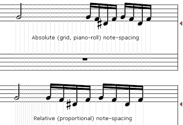 Notation Editor View Options screenshot