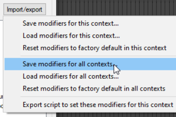 Saving and Restoring Mouse Modifier Settings screenshot