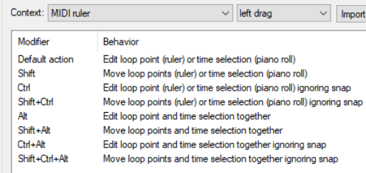 MIDI Editor Mouse Modifiers screenshot