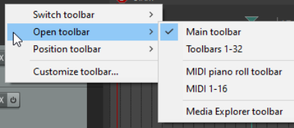Additional Custom Toolbars screenshot