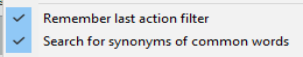 The Action List Editor Environment screenshot