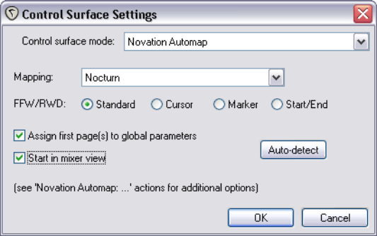 Using a Control Device with REAPER screenshot