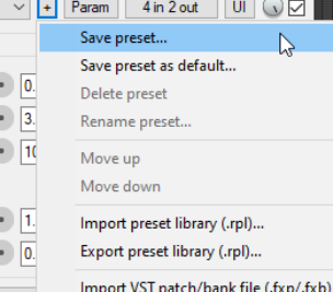 Using FX Presets screenshot