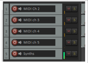 MIDI Routing and MIDI Buses screenshot