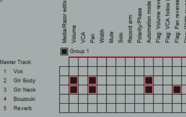 Automation with Grouped Track Parameters screenshot