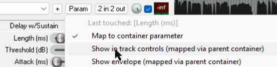 Automation of Container FX Parameters screenshot