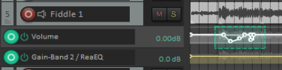 Razor Editing with Automation Envelopes screenshot
