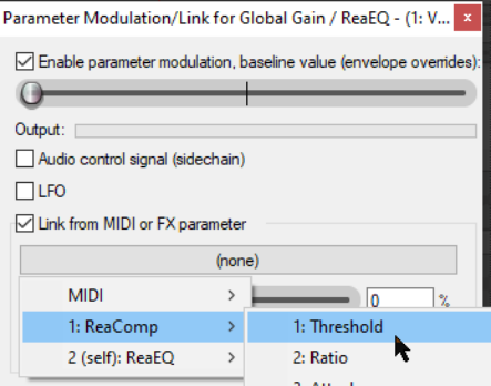 Parameter Modulation Under Parameter Control screenshot