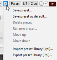 Using the Supplied FX Presets screenshot