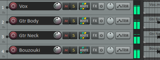 Using an FX Bus screenshot