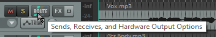 REAPER Routing Essentials screenshot