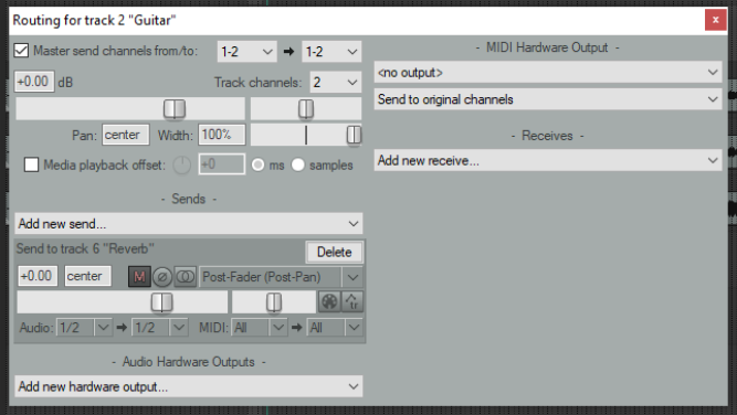 REAPER Routing Essentials screenshot