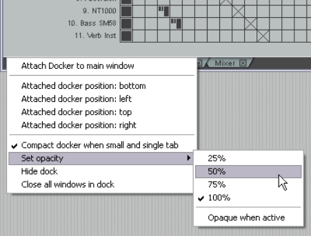 Docking and Floating screenshot
