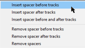 The Visual Track Spacer screenshot