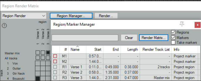 Rendering Regions screenshot