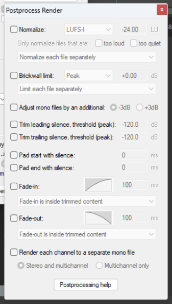 Rendering A Project screenshot