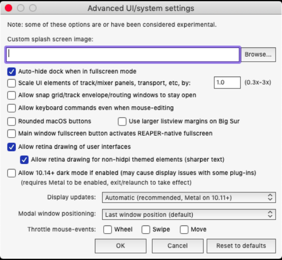 Custom UI Tweaks (Mac) screenshot