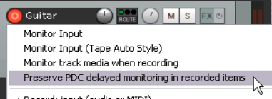 Preserve PDC Delayed Monitoring in Recorded Items screenshot