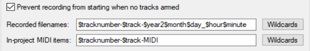 Creating and Naming Tracks screenshot