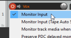 To Prepare and Record One Track screenshot