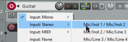 Recording Stereo Tracks screenshot