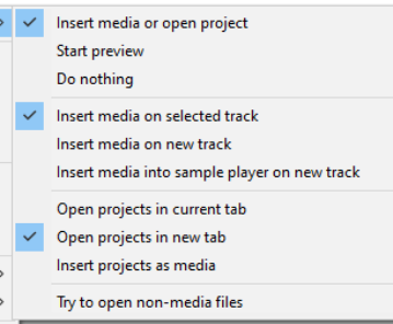 Inserting Audio Files, Samples and FX screenshot