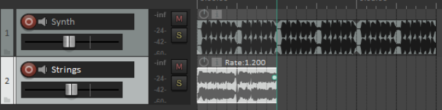 Inserting Audio Files, Samples and FX screenshot