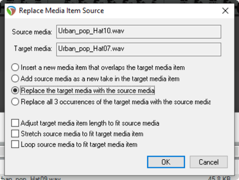 Inserting Audio Files, Samples and FX screenshot