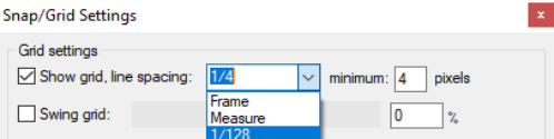 Displaying Grid Lines screenshot