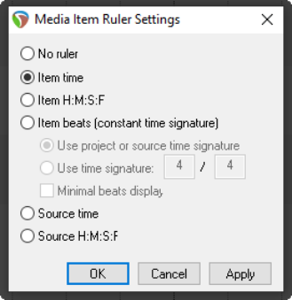 Displaying the Item Ruler screenshot