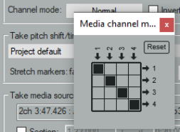 Item Channel Mode and Channel Mapping screenshot