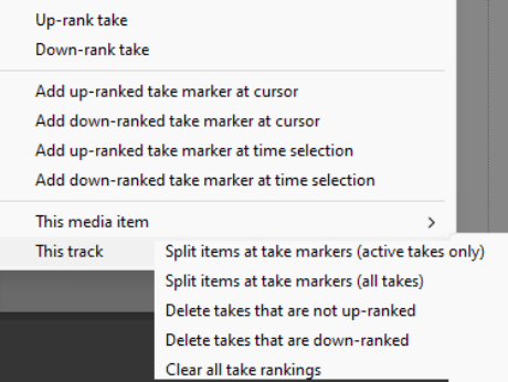 Comping with Ranked Take Markers screenshot