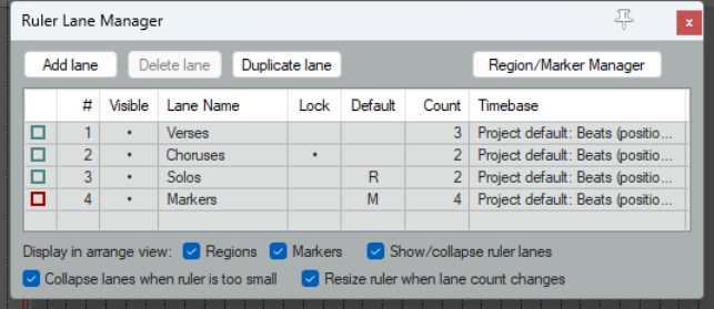 Custom Ruler Region Lanes screenshot
