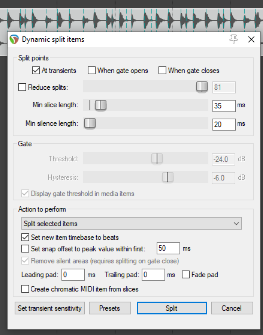Dynamic Splitting screenshot